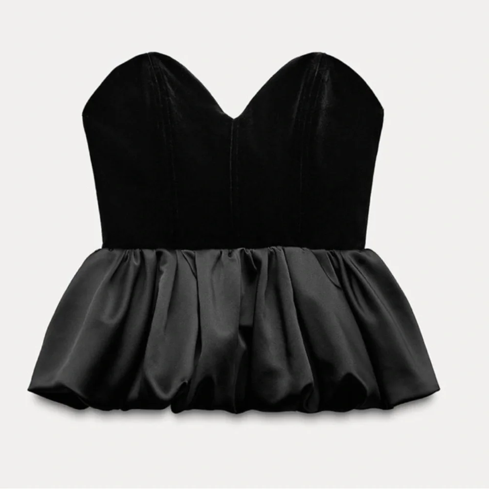Zara Velvet Top ZW Collection XL - Picture 4 of 5